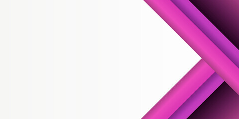 Pink purple white abstract presentation background with paper cut style
