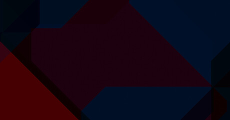 Layers of colorful and vibrant geometrical shapes. Digital illustration of a tech layout. Futuristic design template.