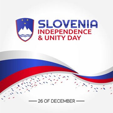 Slovenia Independence and Unity Day Vector Illustration. Suitable for greeting card poster and banner