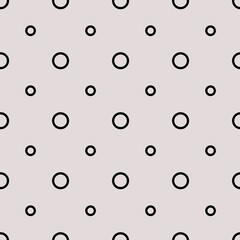 Seamless pattern of nice big and small circle outline. suitable for background, fashion, cover, etc.