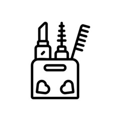 Obraz premium Black line icon for stuff