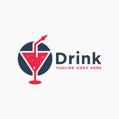 modern fresh drink logo