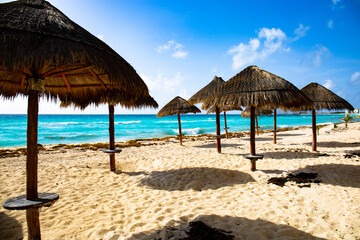 Fototapeta premium beach with umbrella