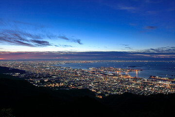 摩耶山掬星台から見る神戸の夜景　【2020年】