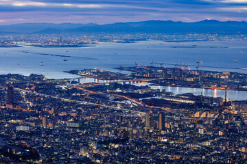 摩耶山掬星台から見る神戸の夜景　【2020年】