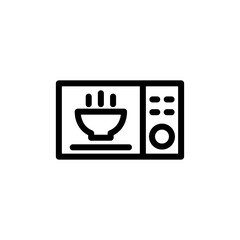Microwave icon vector symbol template