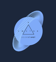 Sphere. 3d vector illustration with Saturn. Can be used for cover, poster, flyer or banner. © Login