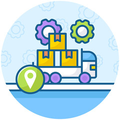 Naklejka premium Logistics Management 