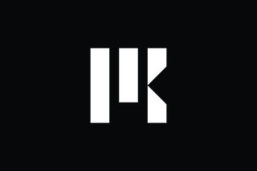 WK logo letter design on luxury background. KW logo monogram initials letter concept. WK icon logo design. KW elegant and Professional letter icon design on black background. K W WK KW