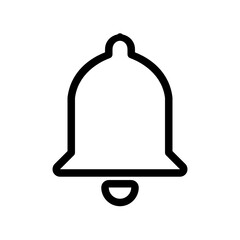 icon notification bell high quality black style vector