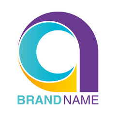 brand name emblem with letter a