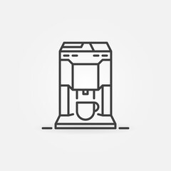 Vector Coffee machine linear concept icon or logo element