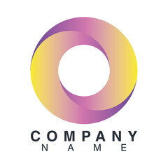 company name emblem with letter o
