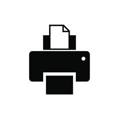 printer icon vector. printer icon black on white background. printer icon simple and modern.