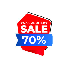 Sale Tag Vector Badge Template, Sale Label Collection, Clearance Sale Sticker Emblem, Bargain Sale Sign Isolated On White Background