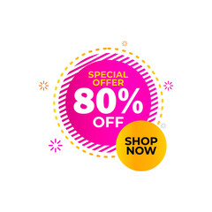 Sale Tag Vector Badge Template, Sale Label Collection, Clearance Sale Sticker Emblem, Bargain Sale Sign Isolated On White Background