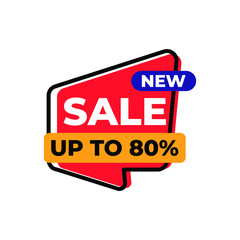 Sale Tag Vector Badge Template, Sale Label Collection, Clearance Sale Sticker Emblem, Bargain Sale Sign Isolated On White Background