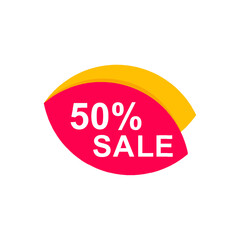 Sale Tag Vector Badge Template, Sale Label Collection, Clearance Sale Sticker Emblem, Bargain Sale Sign Isolated On White Background