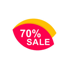 Sale Tag Vector Badge Template, Sale Label Collection, Clearance Sale Sticker Emblem, Bargain Sale Sign Isolated On White Background