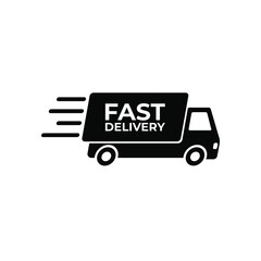 Delivery truck icon isolated on white background. Delivery truck icon in trendy design style. Delivery truck vector icon modern and simple flat symbol for web site, mobile, logo, app, UI.