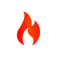 Fire icon vector. Fire icon isolated on white background. Fire icon simple and modern for app, web and design.