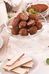 Chocolate truffles.
