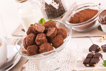 Chocolate truffles.