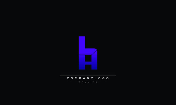 HHL Abstract initial monogram letter alphabet logo design