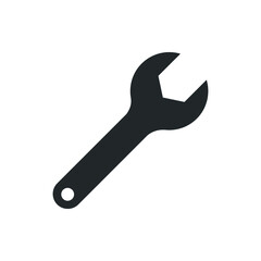 wrench icon. wrench icon vector. wrench icon isolated on white background