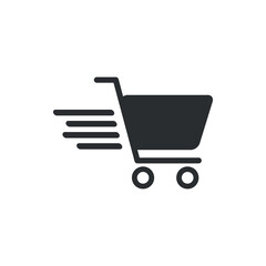 Shooping cart icon vector. Shooping cart icon isolated on white background. Shooping cart icon simple and modern for app, web and design.