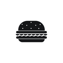 Burger icon vector. Burger icon isolated on white background. Burger icon simple and moder for app, web and design.