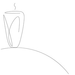 Cup of coffee. Vector illustration