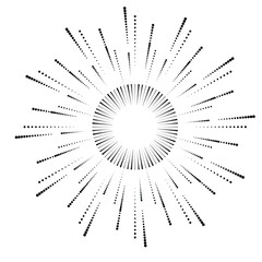 Halftone dots in circle form. round logo . vector dotted frame . Half tone design element