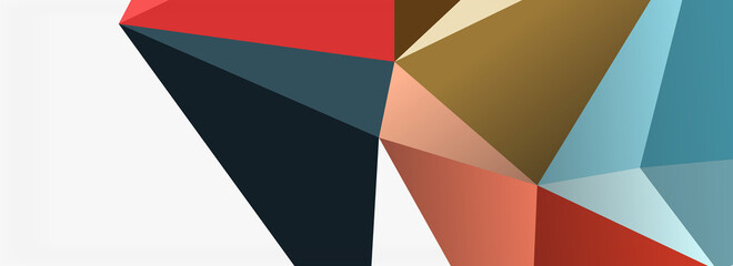 3d mosaic abstract backgrounds, low poly shape geometric design