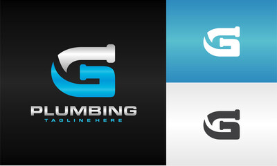 letter G plumbing logo