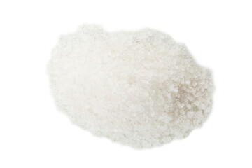 Stack of salt isolated on white background