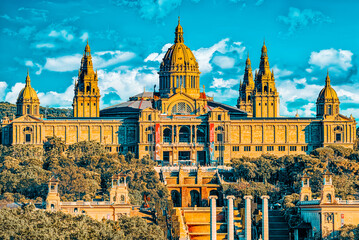 Obraz premium National Museum in Barcelona (Museu Nacional d Art de Catalunya)