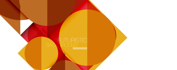 Clean minimal geometric abstract background with triangles and circles. Vector illustration for covers, banners, flyers and posters and other designs