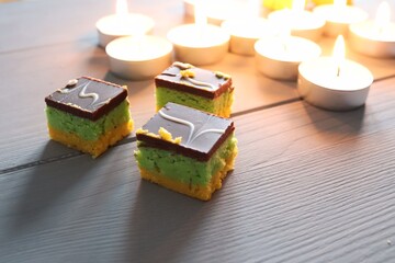 Diwali festival of light candles and celebration 