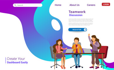 Design web templates of Business Recruiting for website and mobile website development. Landing page template. Employer, businessman resources. Vector illustration.