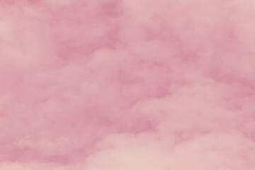Beautiful sky and clouds in soft pastel color.Soft  pink cloud in the sky background colorful pastel tone.