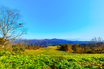 【妙高高原】紅葉時期の高原風景