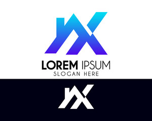 Letter X real estate logo design. Modern logo suitable for your business company or corporate identity