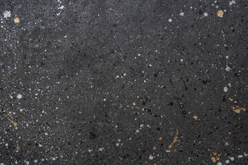 Black textured wall paint spatter gold, silver