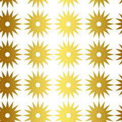 Seamless vector golden repeat geometric pattern. Golden geometrical 10 eps background for fabric, cover, textile, design, banner.