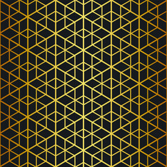 Seamless vector golden repeat geometric pattern. Golden geometrical 10 eps background for fabric, cover, textile, design, banner.