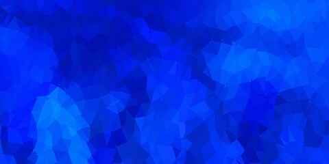 Dark blue vector triangle mosaic design.