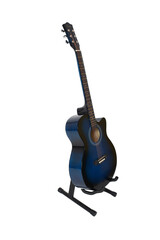 guitar on white background