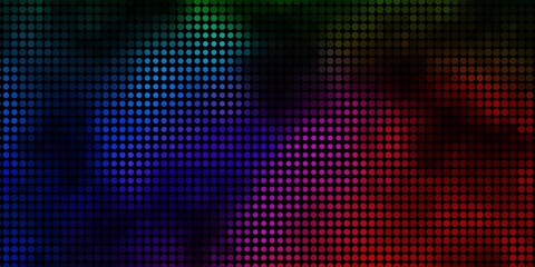 Dark Pink, Green vector background with circles.