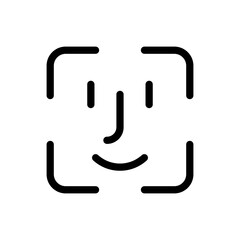 Face id Icon. Vector